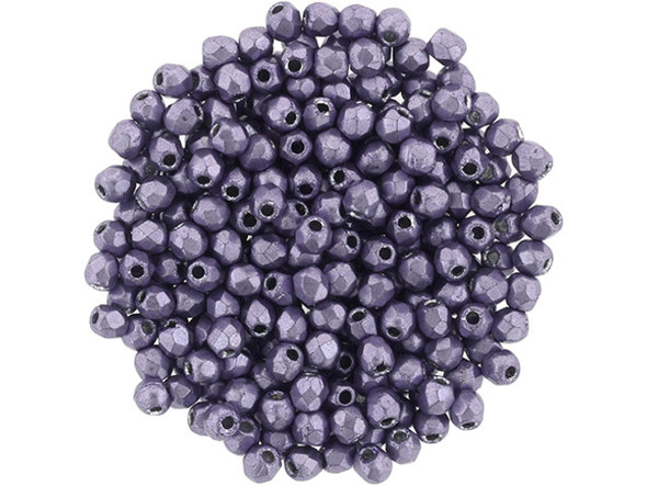 Add a touch of delicate beauty to your handmade jewelry creations with these Czech Fire-Polish Beads. With their diamond-shaped facets, these round beads offer a unique texture and dimension that will elevate any design. At a tiny 2mm size, they are perfect as color accents or spacers in your handmade jewelry or craft projects. The soft and delicate lavender color of these beads is enhanced by a metallic gleam, adding an irresistible touch of elegance. Crafted from high-quality Czech glass, these beads from Starman are a must-have for any DIY enthusiast. Make your creations truly shine with these exquisite beads.