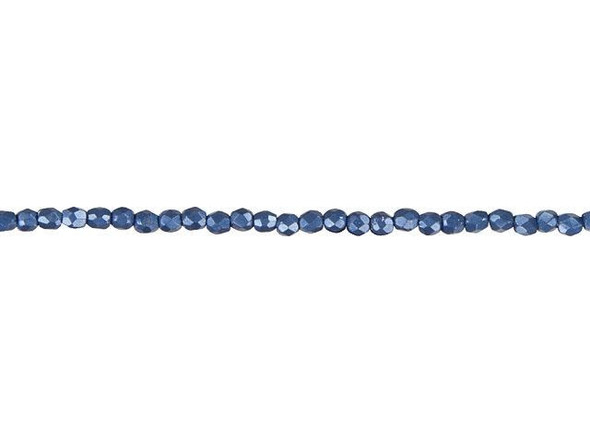 Looking to add a touch of regal elegance to your handmade jewelry or craft projects? Look no further than these Czech Fire-Polish Beads in ColorTrends Saturated Metallic Navy Peony. These exquisite glass beads are round in shape and feature diamond-shaped facets that catch the light, adding texture and dimension to your designs. Their tiny size makes them perfect for adding pops of color and accents to all kinds of creations, from bead embroidery to stunning spacers. With their rich blue color and metallic sheen, these beads will bring an air of sophistication and artistry to your projects. Elevate your designs with these 2mm beads by Starman and unleash your creativity.