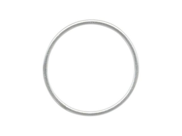 Sterling Silver Jewelry Link, Round, 20mm (Each)