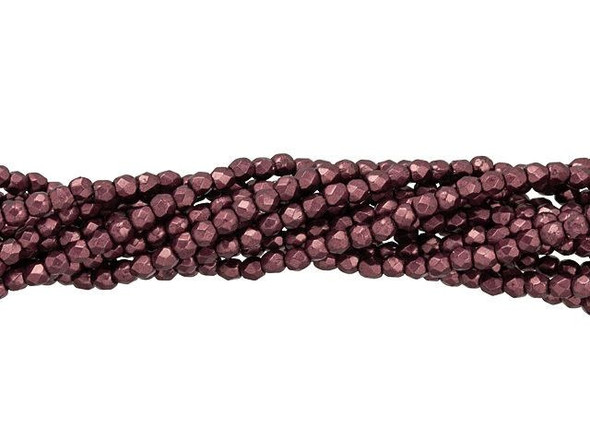 Get ready to add some serious style to your jewelry-making projects with these Czech Fire-Polish Beads. These mesmerizing beads are crafted from high-quality Czech glass, ensuring their stunning clarity and durability. With their vibrant ColorTrends Saturated Metallic Red Pear hue, these beads will make your designs pop and stand out from the crowd. The round shape and diamond-shaped facets on the surface add incredible texture and dimension to your creations, making them truly eye-catching. Whether you're creating delicate bracelets or statement necklaces, these tiny 2mm beads are perfect for adding accents of color, creating intricate bead embroidery, or serving as stylish spacers. Unleash your creativity and let these beads ignite your imagination today. Experience the magic of these Czech Fire-Polish Beads and take your DIY jewelry and craft projects to a whole new level of elegance and beauty.