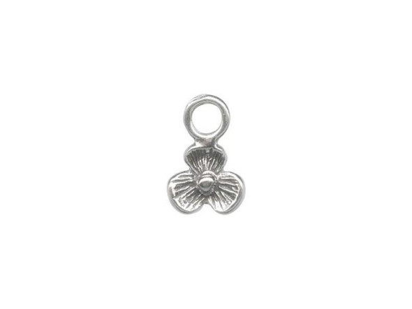 Sterling Silver Pansy Charm (Each)