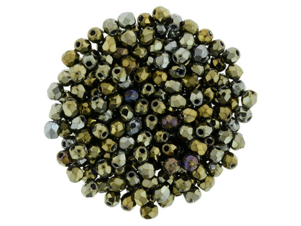 Add a touch of elegance and charm to your jewelry creations with the Czech Fire-Polish Bead 2mm Brown Iris by Starman. These exquisite beads are like a hidden treasure, boasting a stunning brown Iris color that shimmers with a metallic shine. The round shape is adorned with diamond-shaped facets, creating a mesmerizing texture and dimension that will captivate anyone who lays eyes on your designs. Whether you're creating bead embroidery or simply adding accents of color, these small yet impactful beads are perfect for your crafting needs. Each strand includes approximately 50 beads, and please note that as these beads are handmade, appearances may slightly vary. Dive into the world of creativity and let these enchanting beads become the centerpiece of your next masterpiece.