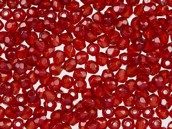 Fire-Polish 2mm : Siam Ruby (50pcs)