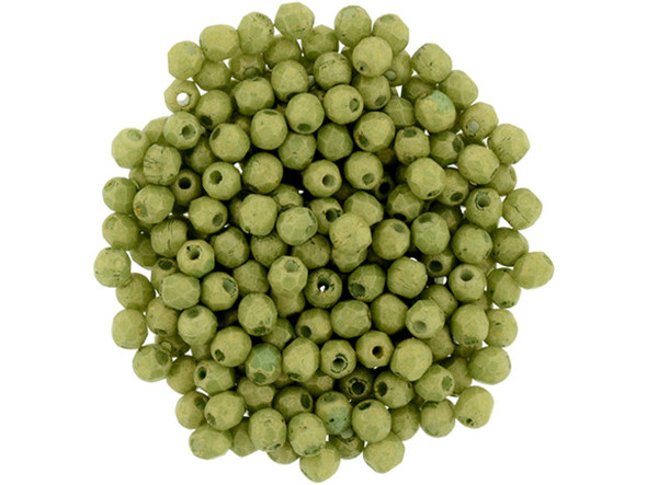 Fire-Polish 2mm : Pacifica - Avocado (50pcs)