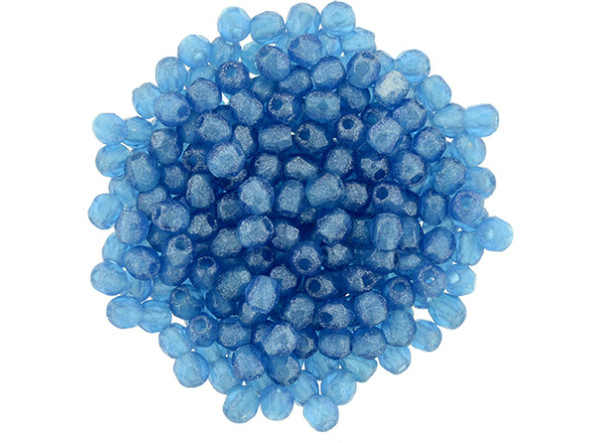 Add a touch of shimmering elegance to your handmade jewelry creations with these Czech Glass 2mm Capri Blue Flash Pearl Fire-Polish Bead Strands by Starman. The captivating Capri blue color will instantly dazzle and catch the eye, while the diamond-shaped facets on the surface add a unique texture and dimension. These tiny beads can be used as stunning accents of color in any design, whether it's bead embroidery or as delicate spacers. Crafted from high-quality Czech glass, these beads are sure to elevate your DIY projects to the next level. Indulge your creativity and let these exquisite beads ignite your imagination.