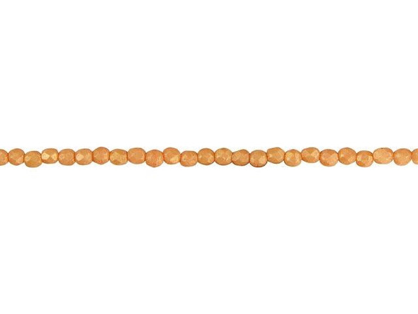 Add a burst of vibrant energy to your jewelry creations with these Czech Fire-Polish Beads in ColorTrends Pacifica Tangerine. Like rays of sunshine, these beads radiate with a zesty orange hue and a subtle golden sheen, making them perfect for adding a pop of lively style to your designs. The round shape of these Czech glass beads is adorned with diamond-shaped facets, giving them captivating texture and dimension. Their small size allows for versatile use as accents or spacers, and they shine beautifully in bead embroidery projects. Let your creativity soar with these stunning beads from Starman's ColorTrends collection.