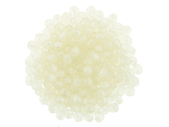 Create stunning, one-of-a-kind jewelry pieces with these Czech Glass 2mm Jonquil Flash Pearl Fire-Polish Beads. Their pale yellow hue, reminiscent of a delicate sunshine, is elevated by a shimmering flash that adds an enchanting touch to your creations. With their round shape and diamond-shaped facets, these beads bring texture and dimension to your designs. Whether you're incorporating them as accent colors or using them as spacers, these tiny beads are versatile and perfect for bead embroidery. Let your creativity flow and watch as these beads add a touch of ethereal beauty to your handmade jewelry. Explore the endless possibilities and unlock your inner artist today with these exquisite Czech Glass beads.