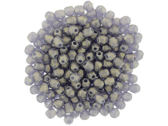 Make your jewelry creations truly majestic with these Czech Glass 2mm Sueded Gold Tanzanite Fire-Polish Beads by Starman. The deep and regal purple color, combined with a subtle gold shimmer, will instantly elevate your designs to the next level. These round beads feature diamond-shaped facets that add captivating texture and dimension. Whether you use them as accents in bead embroidery or as spacers, their tiny size allows for endless creative possibilities. From elegant necklaces to delicate bracelets, these beads will exude a sense of luxury and sophistication. Unleash your inner artist and let these exquisite beads transform your jewelry into true works of art.