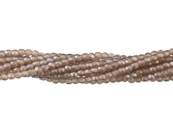 Add a touch of mystery and elegance to your jewelry creations with the Czech Glass 2mm Smokey Topaz Flash Pearl Fire-Polish Bead Strand by Starman. These exquisite beads shimmer with a mesmerizing smokey brown color and a stunning flash, adding a captivating allure to your designs. Crafted from high-quality Czech glass, these round beads feature diamond-shaped facets that create texture and dimension. Their tiny size makes them perfect for adding delicate accents of color in all your handmade pieces. Whether you're creating intricate bead embroidery or need exquisite spacers, these beads are sure to elevate your designs to new heights. Unleash your creativity and let these enchanting beads inspire your next crafting adventure.