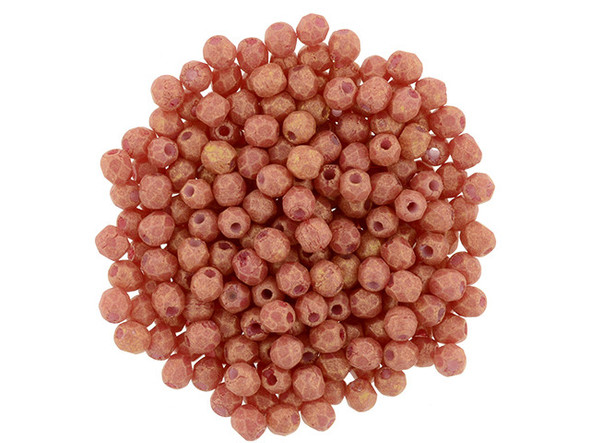 Fire-Polish 2mm : Pacifica - Strawberry (50pcs)