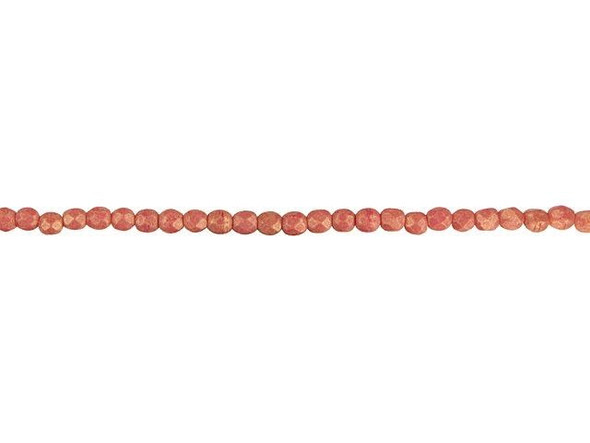 Fire-Polish 2mm : Pacifica - Strawberry (50pcs)