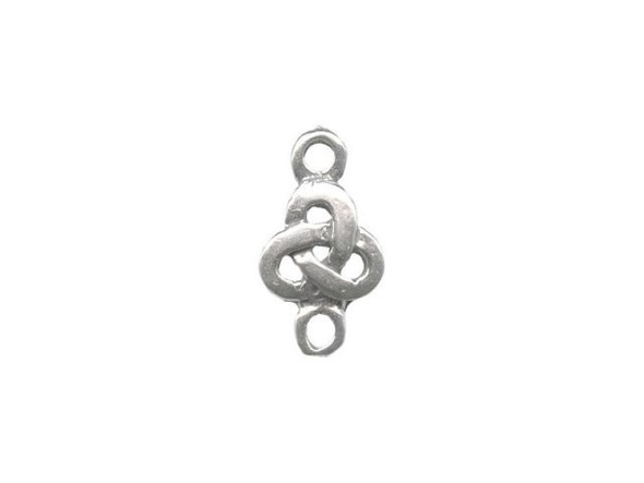 Sterling Silver Jewelry Connector, Celtic Knot (Each)