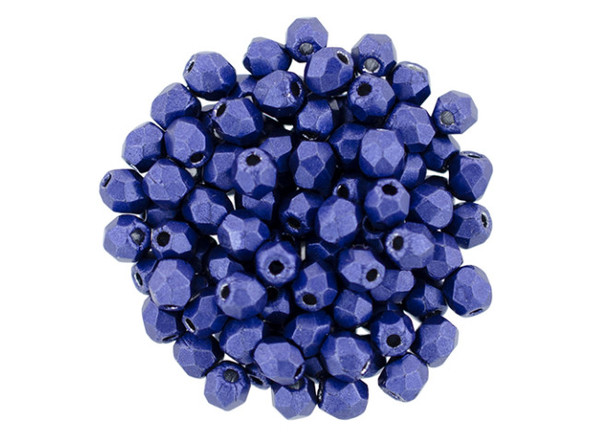 Fire-Polish 3mm : ColorTrends: Saturated Metallic Super Violet (50pcs)