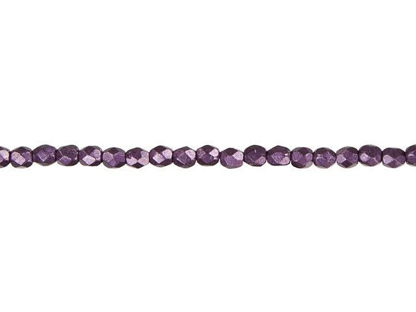 Make your jewelry designs stand out with the exquisite beauty of these Czech Fire-Polish Beads. Delicately crafted from Czech glass, these 3mm beads are the perfect size for creating stunning bracelets, necklaces, or earrings. Each bead is expertly faceted to enhance its sparkle and boasts a captivating dark purple hue with a metallic shimmer. Elevate your creations with these beads that exude elegance and add a touch of mystique. Discover endless possibilities with this 50-piece strand from the renowned brand Starman.