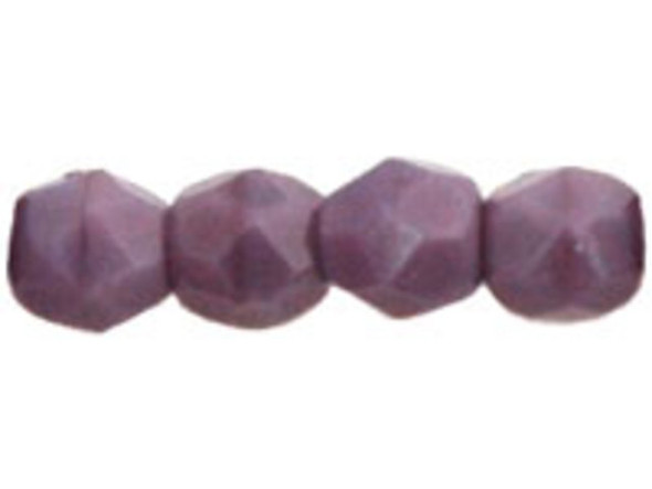 Fire-Polish 3mm : Opaque Purple (50pcs)