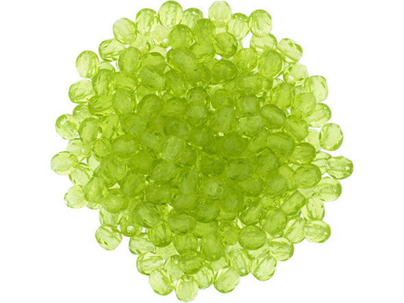 Fire-Polish 3mm : Olivine (50pcs)