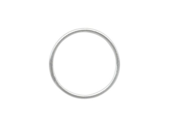 Sterling Silver Jewelry Link, Round, 14mm (Each)