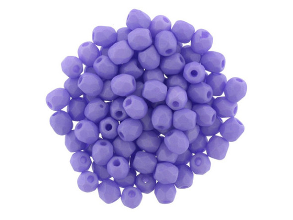 Fire-Polish 3mm : Saturated Purple (50pcs)