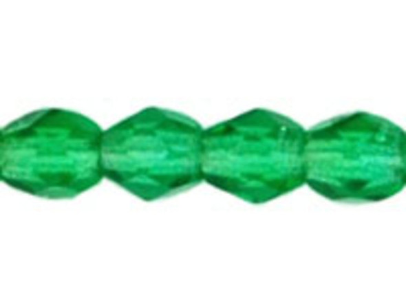 Fire-Polish 3mm : Green Emerald (50pcs)
