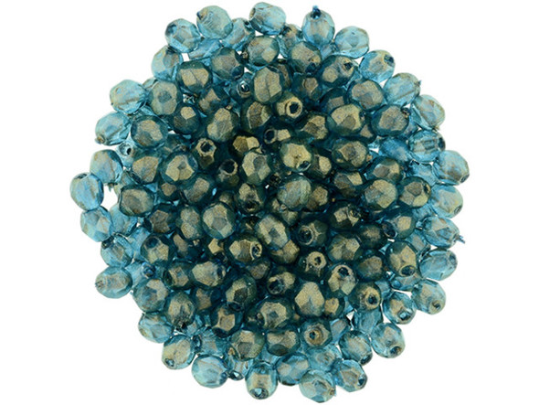 Add a touch of sparkling color to your jewelry designs with these mesmerizing Azurite Fire-Polish Beads by Starman. Their ocean blue hue, enhanced by a soft golden sheen, will transport you to the tranquility of the sea. These Czech glass beads, measuring a tiny 3mm, are perfect for creating stunning multi-stranded bracelets, necklaces, or even exquisite chandelier earrings. With their faceted design, each bead shines brilliantly, illuminating your creations with pure elegance. Step into a world of creativity and beauty with these enchanting beads from Starman.
