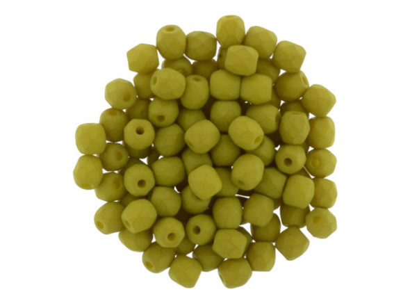 Fire-Polish 3mm : Saturated Chartreuse (50pcs)