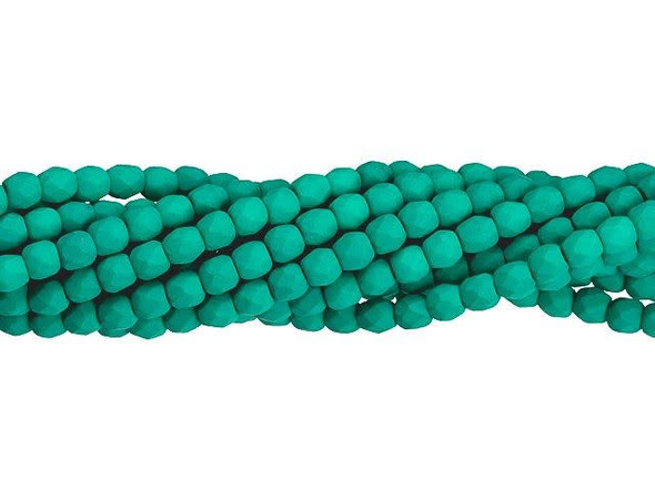 Fire-Polish 3mm : Neon Emerald (50pcs)