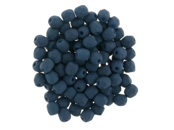 Fire-Polish 3mm : Saturated Navy (50pcs)