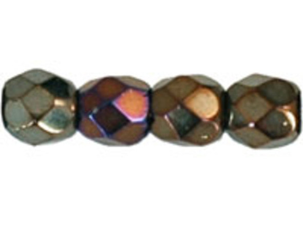 Make a statement with these mesmerizing Czech Fire-Polish Beads in Brown Iris. These 3mm beads feature a stunning metallic finish with a touch of iridescence. The rich golden-brown color exudes elegance and sophistication, making these beads perfect for adding a touch of luxury to your handmade jewelry and craft projects. Use them as spacer beads or create intricate multi-strand designs and embroidery. Each strand includes approximately 50 beads, allowing you to unleash your creativity and bring your unique vision to life. Crafted with care in the Czech Republic, these handmade beads ensure that no two strands are exactly the same, guaranteeing a truly one-of-a-kind piece every time. Elevate your creations to new heights with these exquisite Czech Fire-Polish Beads by Starman.