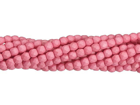 Transform your jewelry designs into works of art with our Czech Glass 3mm Saturated Pink Fire-Polish Bead Strand by Starman. These exquisite round beads, crafted from high-quality Czech glass, boast a vibrant saturated pink hue that radiates beauty and charm. Delicately faceted for maximum brilliance, each bead sparkles like a tiny gemstone, adding a touch of irresistible glamour to your creations. Whether you're crafting a dainty necklace, multi-stranded bracelet, or stunning chandelier earrings, these versatile beads will elevate your designs to new heights. Embrace the beauty of handcrafted jewelry and let your creativity shine with our mesmerizing fire-polished beads.