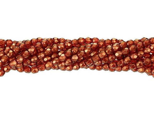 Fire-Polish 3mm : Halo - Cardinal (50pcs)