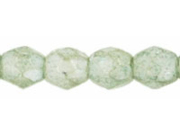 Fire-Polish 3mm : Luster - Stone Green (50pcs)