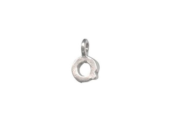 B & B Benbassat Sterling Silver Alphabet Letter Charm, Q (Each)