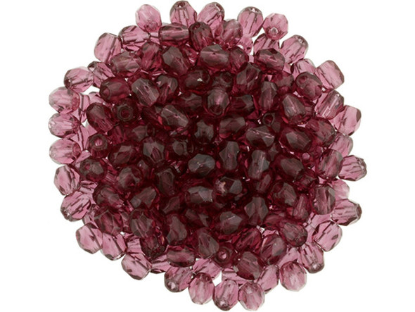 Fire-Polish 3mm : Fuchsia (50pcs)