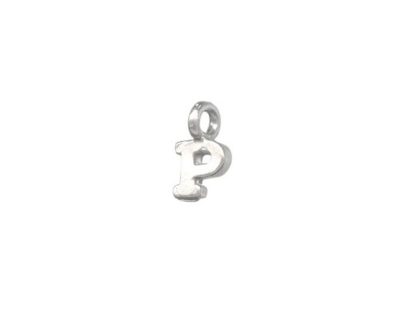 B & B Benbassat Sterling Silver Alphabet Letter Charm, P (Each)