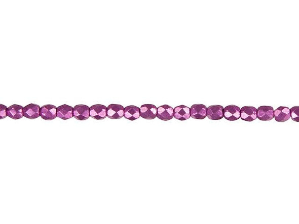 Add a touch of sparkling color to your jewelry designs with these gleaming Czech Fire-Polish Beads. Each tiny 3mm bead is carefully faceted for extra brilliance, creating a dazzling effect. Whether you're crafting a multi-stranded bracelet, a statement necklace, or a pair of chandelier earrings, these beads will bring your handmade creations to life. With their fuchsia pink hue and metallic gleam, these beads exude a sense of glamour and sophistication. Elevate your jewelry-making game with these high-quality Czech glass beads by Starman.