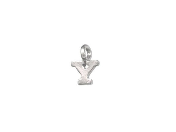 B & B Benbassat Sterling Silver Alphabet Letter Charm, Y (Each)