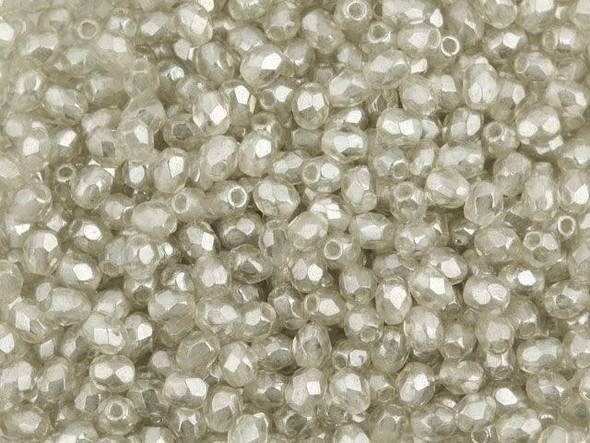 Fire-Polish 3mm : Luster - Black Diamond (50pcs)