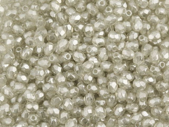 Looking to add a touch of elegance to your handmade jewelry designs? Look no further than these stunning Czech Fire-Polish Bead 3mm in Black Diamond Luster. Each of these transparent round faceted beads is coated with a luster that creates a mesmerizing silvery sheen. Use them as spacers or mix them with seed beads to create intricate and detailed pieces that will leave everyone in awe. With approximately 50 beads per strand, these beads are a must-have for any jewelry artist. Elevate your creations with these exquisite beads from Starman.