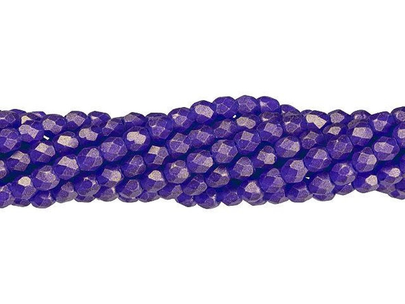 Add a touch of sparkling color to your handmade jewelry designs with these Czech Glass 3mm Sueded Gold Cobalt Fire-Polish Beads. Crafted from the highest-quality Czech glass, these round beads feature a faceted surface that enhances their brilliance and radiance. Whether you're creating a multi-stranded bracelet, a stunning necklace, or a pair of elegant chandelier earrings, these beads will bring a touch of shining style to your creations. Start crafting and let your imagination run wild with these versatile and beautiful beads from Starman!