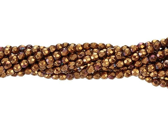 Get ready to add a touch of fiery brilliance to your jewelry designs with these stunning Czech glass fire-polished beads. The vibrant red-bronze shade of these 3mm round beads will capture the light and turn heads wherever you go. Whether you're creating a dazzling bracelet, a statement necklace, or a pair of elegant chandelier earrings, these faceted beads will bring a touch of glamour to your handmade creations. With approximately 50 beads per strand, you'll have more than enough to unleash your creativity and make something truly extraordinary. Trust in the quality of Starman's brand and let your imagination soar with these mesmerizing beads from Artbeads.com.