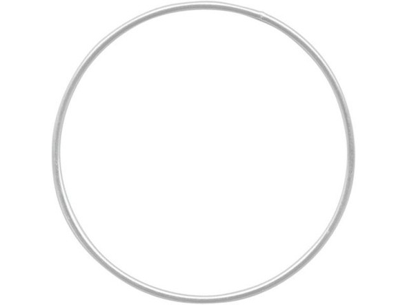 Sterling Silver Jewelry Link, Round, 33mm (Each)
