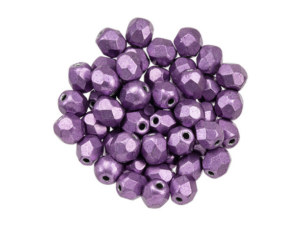 Transform your handmade jewelry into works of art with our Fire-Polish 4mm beads in ColorTrends: Saturated Metallic Grapeade. Crafted from exquisite Czech glass, these beads radiate with a deep, rich hue that captures the essence of luxury and sophistication. Imagine the awe-inspiring bracelet or necklace you could create, each bead sparkling and reflecting light with every movement. Let your creative spirit soar and unlock the beauty of your designs with our premium Fire-Polish beads. Elevate your craft to new heights and leave a lasting impression with every piece.