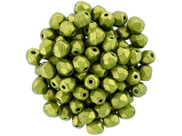 Transform your handmade jewelry into works of art with our Fire-Polish 4mm beads in the vibrant ColorTrends: Saturated Metallic Lime Punch. Crafted from high-quality Czech glass by the renowned Brand-Starman, these beads will add a touch of brilliance to your designs. With their lustrous shine and captivating color, these 50pcs of beads will ignite your creativity and bring your jewelry creations to life. Elevate your craftsmanship and let your imagination run wild with our Fire-Polish beads - the perfect choice for all your DIY jewelry and craft projects.