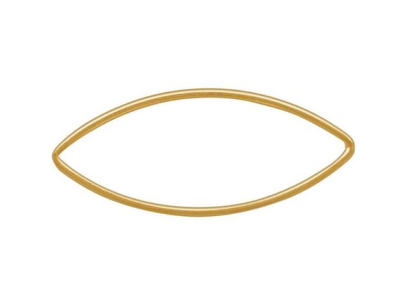 12kt Gold-Filled Jewelry Link, Marquise, 12x29mm #44-050-75-72