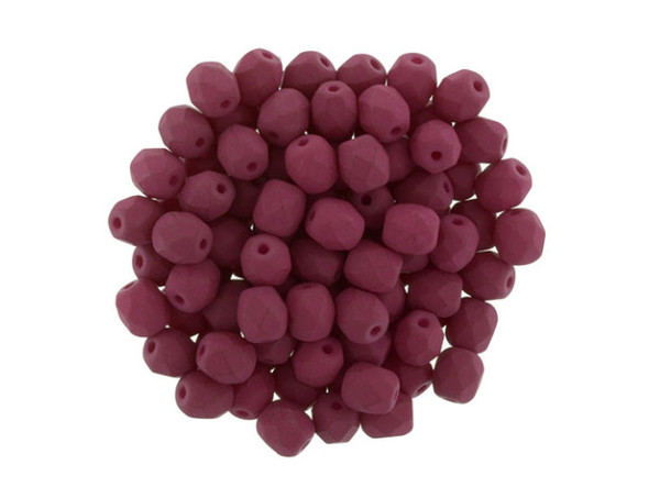 Get ready to add a brilliant burst of color to your jewelry designs with the Czech Glass 4mm Saturated Fuchsia Fire-Polish Bead Strand by Starman. These diamond-shaped facets cut into the surface give these beads a unique texture and an irresistible shine. Whether you're creating a stunning multi-strand bracelet or adding a pop of color to your earrings, these versatile beads are sure to catch everyone's eye. Made from high-quality Czech glass, they are perfect for all kinds of projects. Let your creativity soar with these vibrant fuchsia beads!