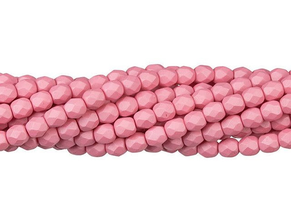 Elevate your jewelry designs to a whole new level with the Czech Glass 4mm Saturated Pink Fire-Polish Bead Strand by Starman. These exquisite beads are a stunning combination of beauty and versatility. Crafted from high-quality Czech glass, each bead is round in shape and adorned with diamond-shaped facets that add texture and brilliance to your creations. Whether you're looking for spacers between larger beads or a pop of color in your earrings, these beads are perfect for every project. Their vibrant pink hue will effortlessly breathe life into your designs, whether you're making colorful multi-strand bracelets or creating intricate bead embroidery designs. Unleash your creativity and make a statement with these captivating fire-polish beads.