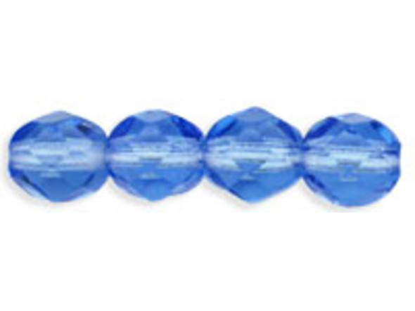 Fire-Polish 4mm : Sapphire (50pcs)