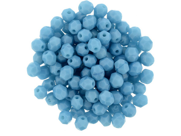 Fire-Polish 4mm : Sleeping Beauty Turquoise (50pcs)