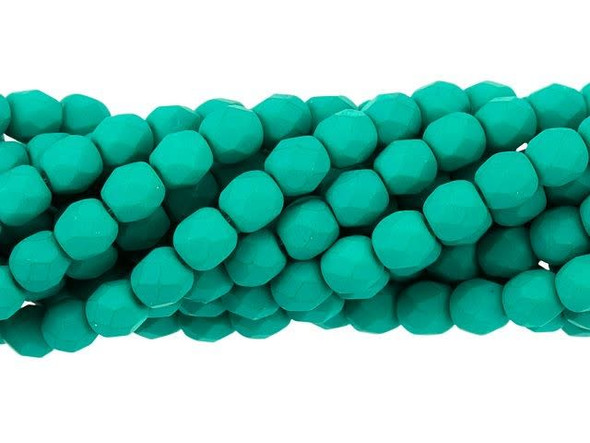 Fire-Polish 4mm : Neon Emerald (50pcs)