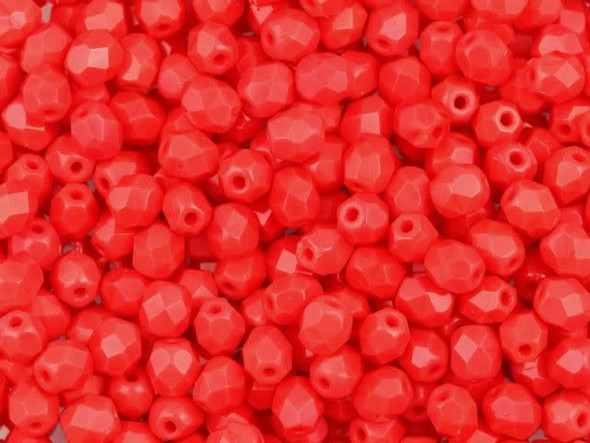 Create glamorous jewelry with these exquisite Czech fire-polished glass beads by Starman. The vibrant, opaque red color of these 4mm beads will add a touch of elegance to any piece. Imagine the dramatic beauty of contrasting them with sleek black accents or using them as colorful accents in your earrings. Their small size makes them perfect for spacing larger beads, allowing you to achieve a polished and professional look. Let your creativity soar with these stunning beads and witness the stunning results.